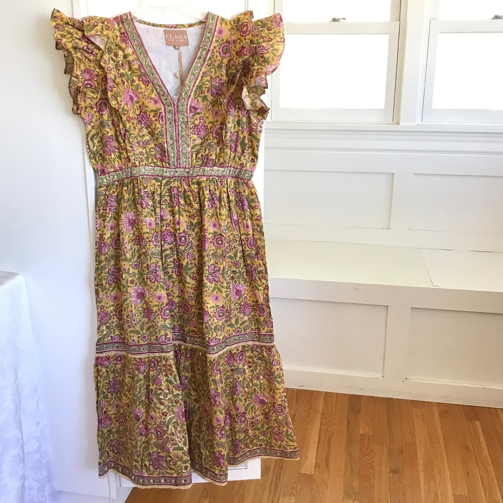 VICTORIA DUNN CLARA THE LABEL Kira Floral Dress Women’s Size XL NWT
